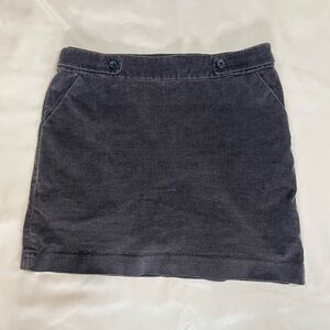 Banana Republic Charcoal Grey Stretch Corduroy Skirt with Pockets